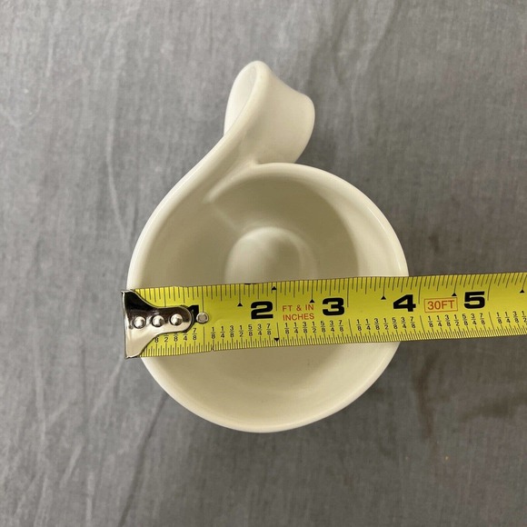 Villeroy Boch 1748 Luxembourg New Wave Mug Swirl Handle Cup White Porcelain 10oz - Picture 8 of 9